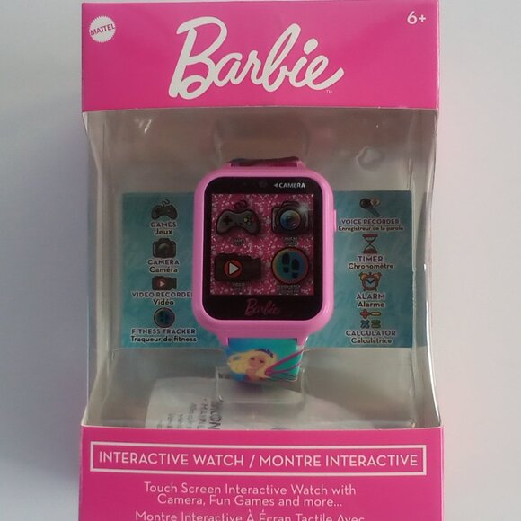BARBIE INTERACTIVE SMART WATCH FROM MATTEL FOR KIDS  6 YEARS  +  MODEL # BAB4108 - Picture 1 of 7